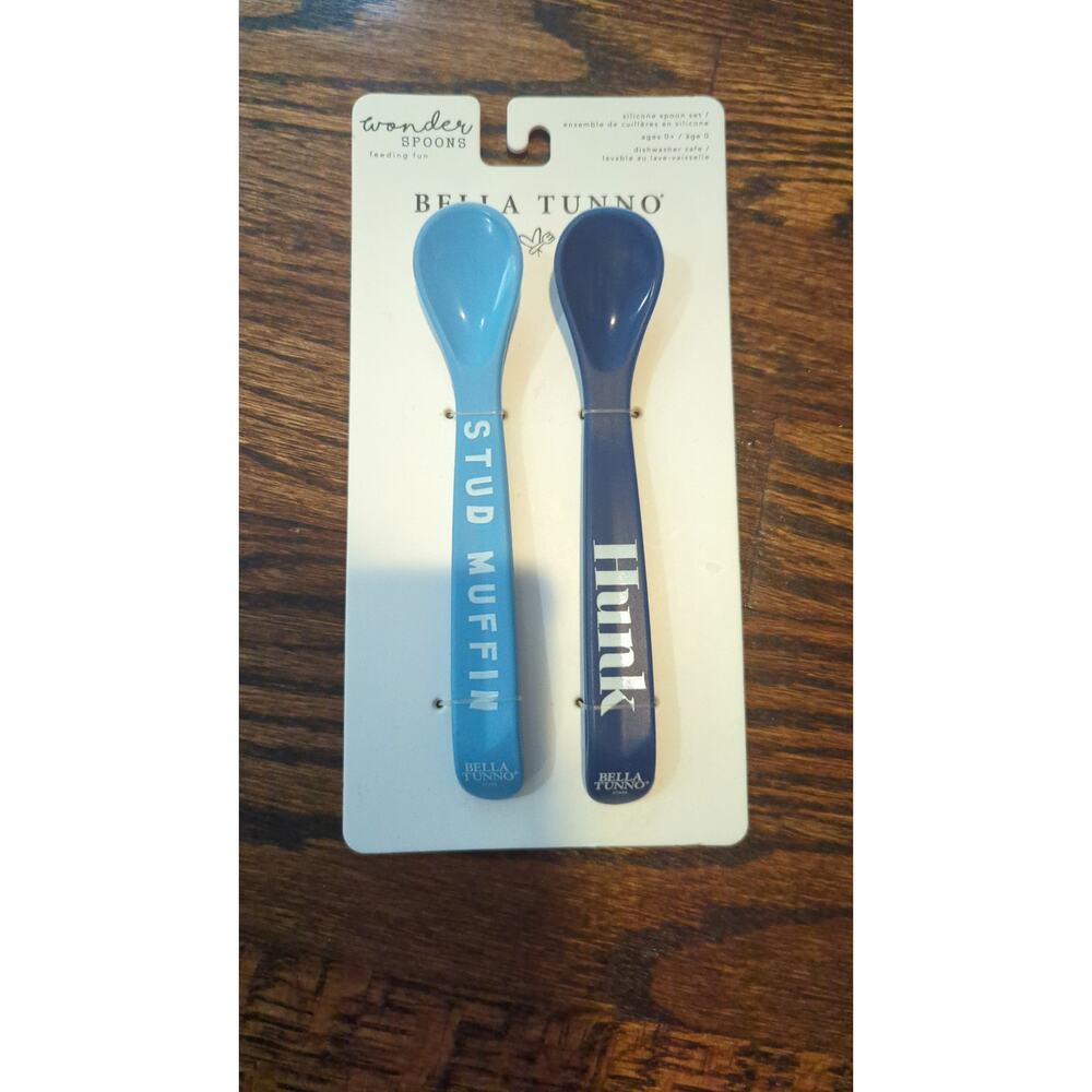Bella Tunno Boy's Silicone Spoon Set NEW